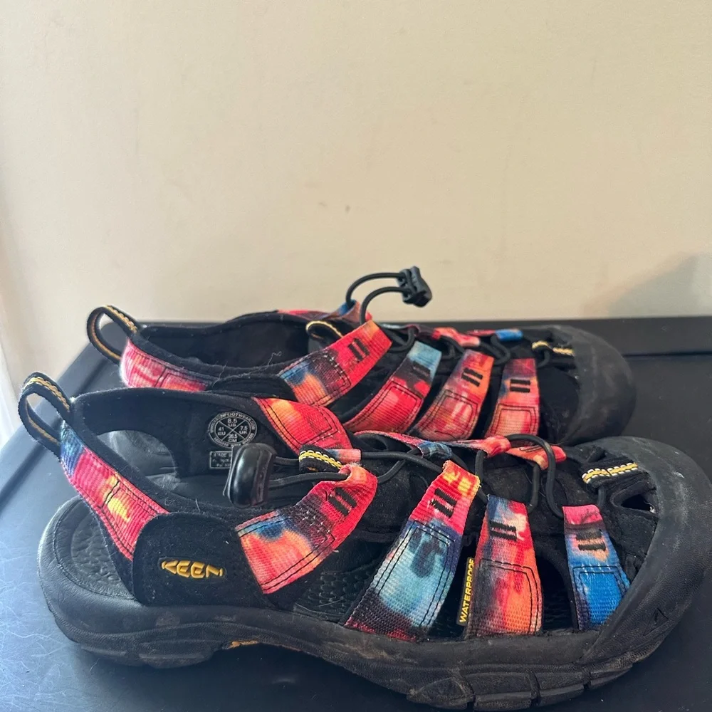 Keen Newport Men’s Sz 8.5 Retro WATERPROOF Sandals NY at Night JERRY GARCIA